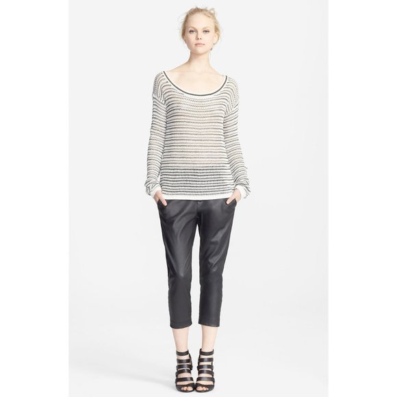 ALICE + OLIVIA ETHAN NOVELTY STRIPE SWEATER - Picture 3 of 11